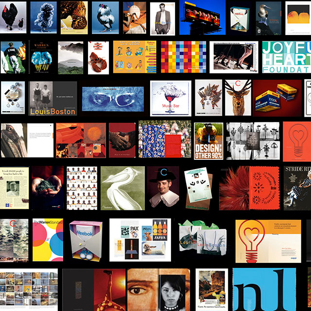Collection of work, 1986–2010Client: Various; Art director, designer and writer: Cheryl Heller Collection of work, 1986–2010Client: Various; Art director, designer and writer: Cheryl Heller