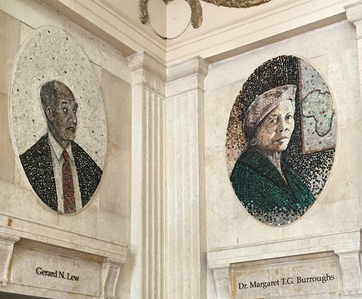 Thomas Miller, “Dr. Margaret T. G. Burroughs,” 1995. DuSable Museum of African American History, Chicago. Photograph: Chris Dingwall. Thomas Miller, “Dr. Margaret T. G. Burroughs,” 1995. DuSable Museum of African American History, Chicago. Photograph: Chris Dingwall.