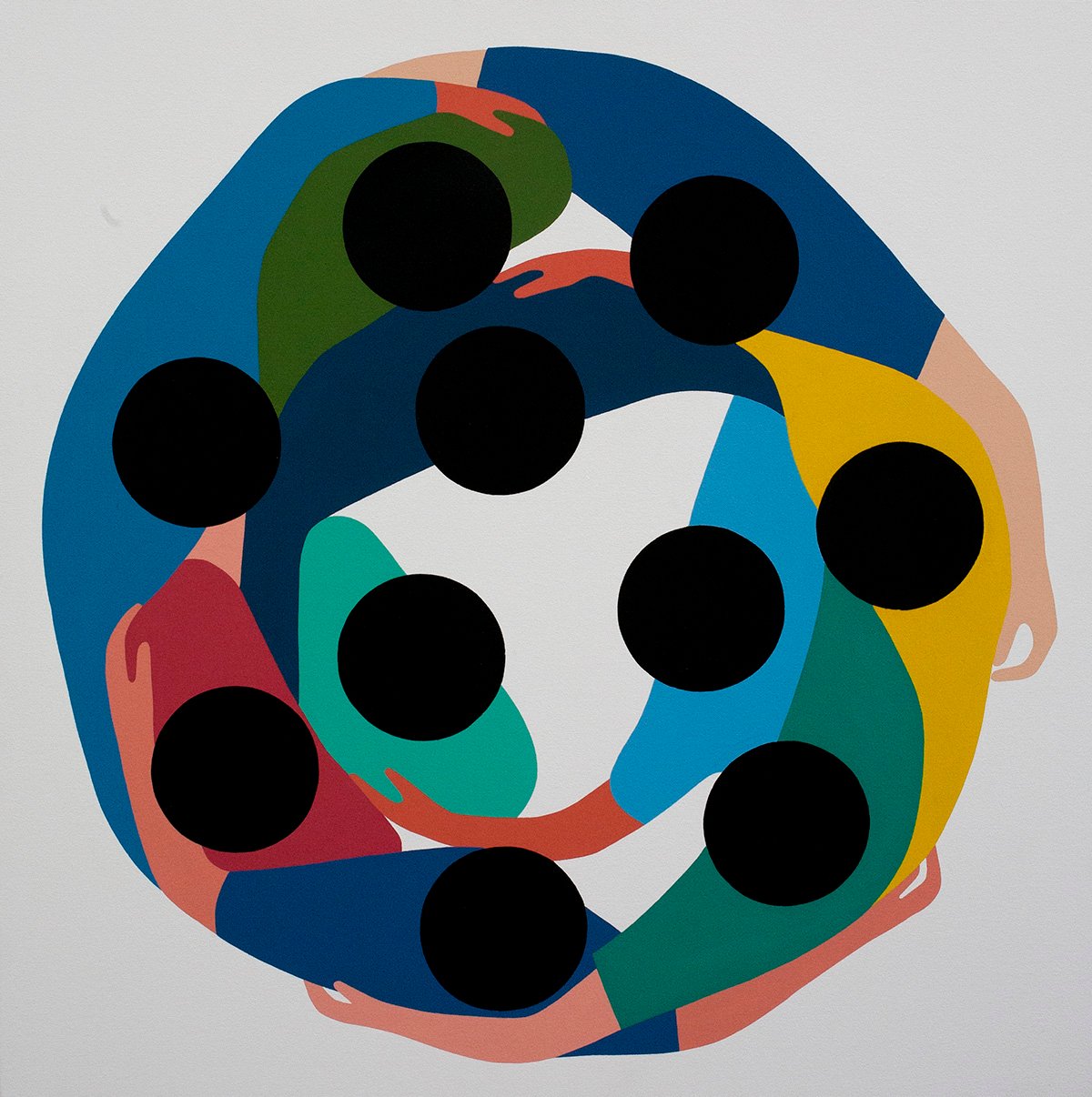 10 Dots (2012). Image courtesy Geoff McFetridge. 10 Dots (2012). Image courtesy Geoff McFetridge.