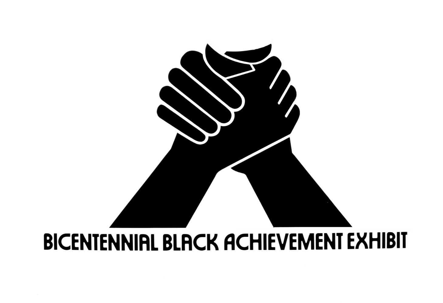 Bicentennial Black Achievement Exhibit logo, 1976 Bicentennial Black Achievement Exhibit logo, 1976