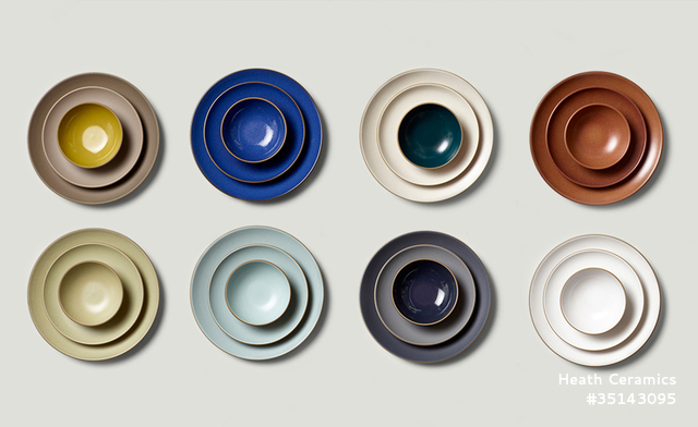 Coupe Dinnerware Line, 2018 Coupe Dinnerware Line, 2018. © Heath Ceramics