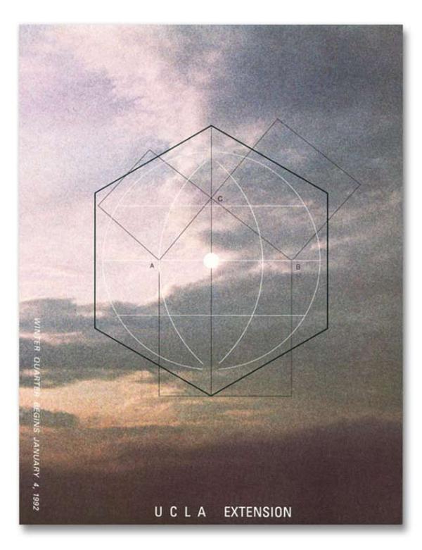 "UCLA Extension Winter Quarter" poster, 1991. Designer: Armin Hofmann; Art director: Inju Sturgeon "UCLA Extension Winter Quarter" poster, 1991. Designer: Armin Hofmann; Art director: Inju Sturgeon