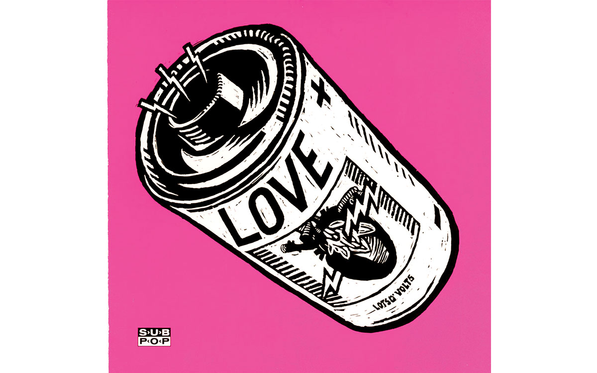 “Dayglo,” 1992: LP and CD cover for Love Battery’s album “Dayglo” on Sub Pop Records. Illustrator: Edwin Fotheringham “Dayglo,” 1992: LP and CD cover for Love Battery’s album “Dayglo” on Sub Pop Records. Illustrator: Edwin Fotheringham