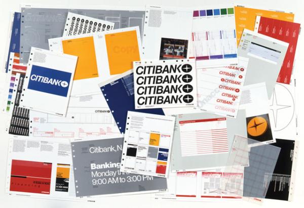 Citibank graphic standards materials, 1975 Citibank graphic standards materials, 1975