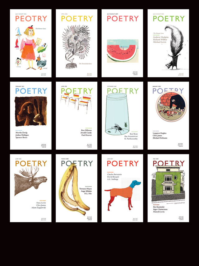 Assorted covers for Poetry Magazine Assorted covers for Poetry Magazine