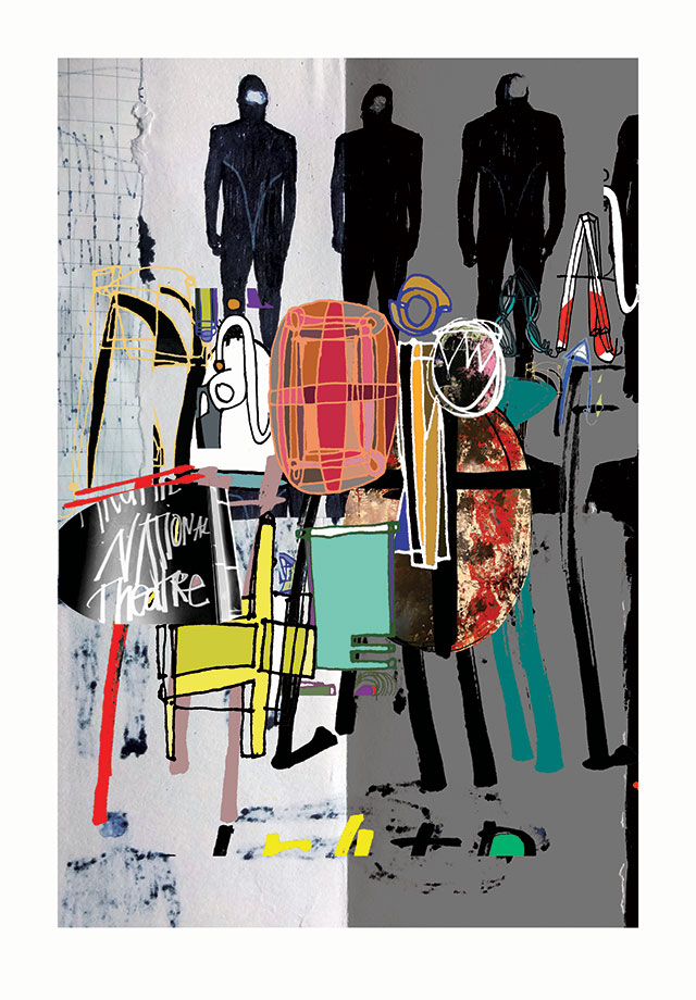 National Theatre 50th anniversary poster, 2013Client: National Theatre, London; Designer: David Carson National Theatre 50th anniversary poster, 2013Client: National Theatre, London; Designer: David Carson