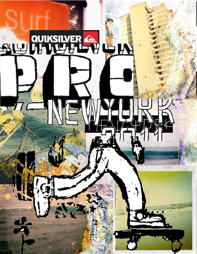 Quiksilver Pro New York, 2011Client: Quiksilver; Designer: David Carson Quiksilver Pro New York, 2011Client: Quiksilver; Designer: David Carson