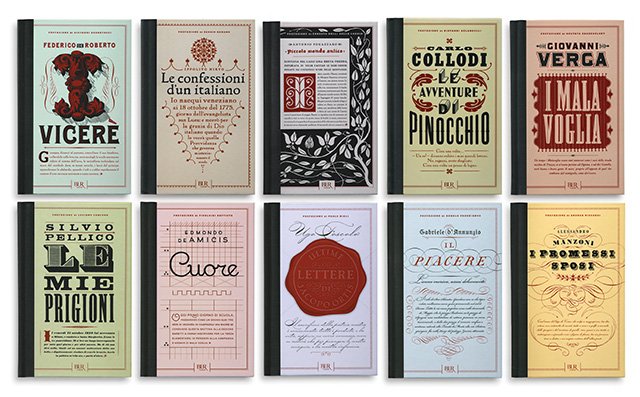 Covers for Romanzi d’Italia book series Covers for Romanzi d’Italia book series