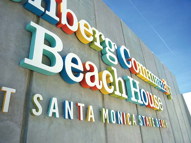 Annenberg Community Beach House signage Annenberg Community Beach House signage