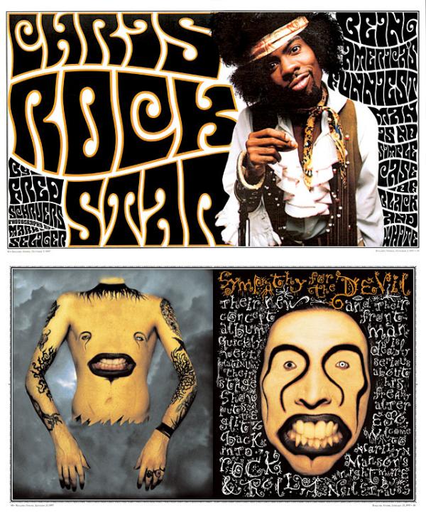 Rolling Stone magazine spreads Rolling Stone magazine spreads