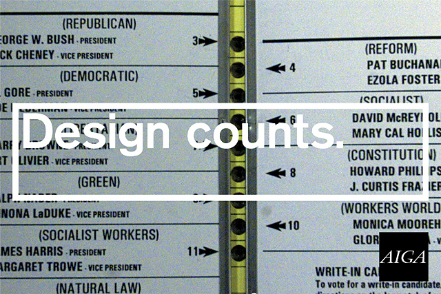 AIGA National Design Conference Design Counts poster (2001) AIGA National Design Conference Design Counts poster (2001)