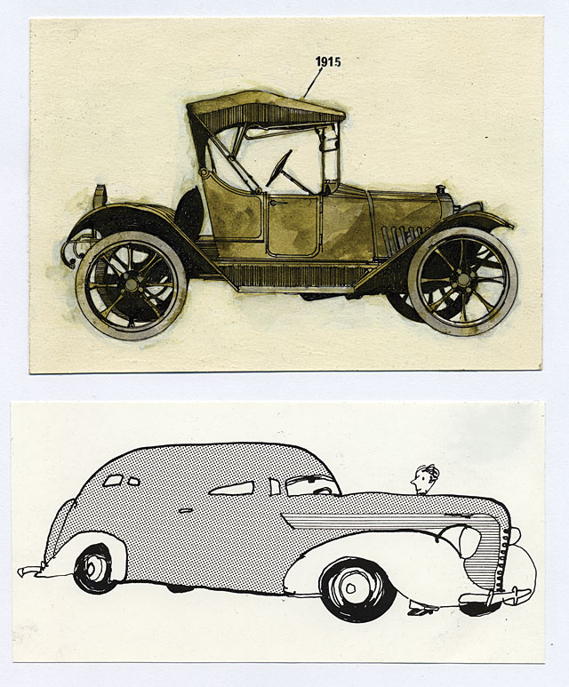 Top: The Chevy Story, 1965; below: Motor Trend Magazine, 1972. The Chevy Story