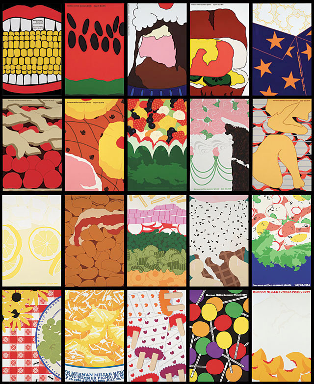 Composite: 20 Herman Miller Picnic posters Composite: 20 Herman Miller Picnic posters