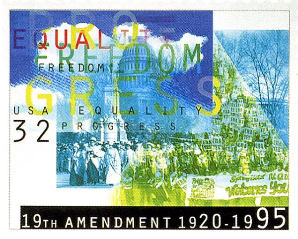 U.S. postage stamp commemorating the Nineteenth Amendment U.S. postage stamp commemorating the Nineteenth Amendment