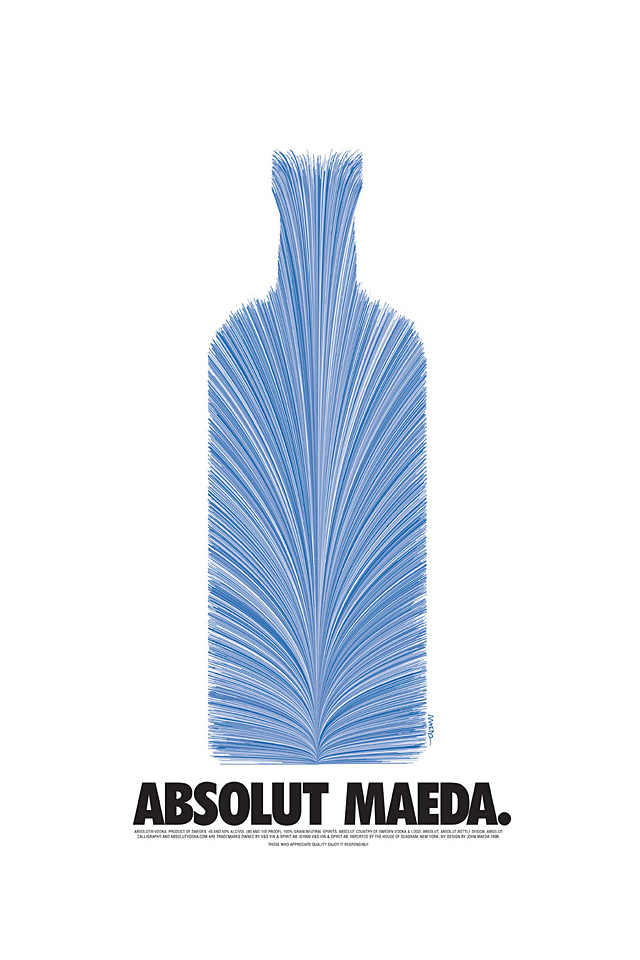 Absolut Maeda, ad for Absolut Vodka featured in I.D. Magazine, 1997 Absolut Maeda, ad for Absolut Vodka featured in I.D. Magazine, 1997