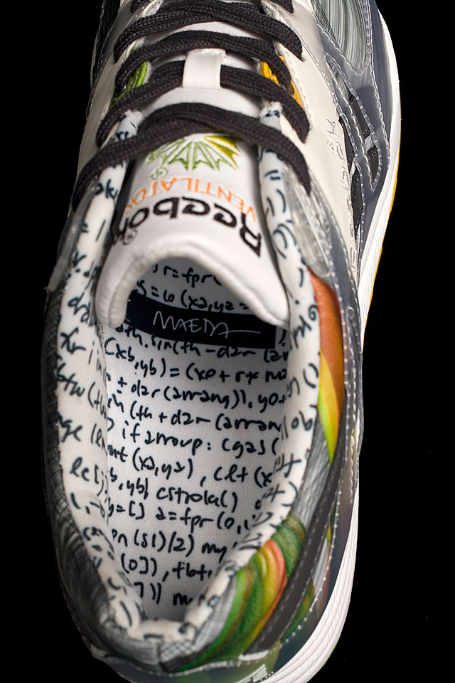 Reebok x John Maeda Timetamium limited edition sneaker, 2008 Reebok x John Maeda Timetamium limited edition sneaker, 2008