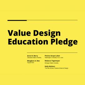 Value Design Education Pledge Value Design Education Pledge