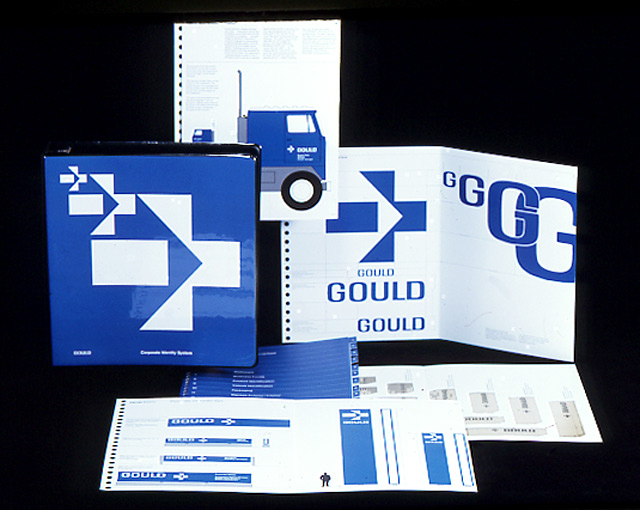 Gould, Inc. identity program designed by Robert Vogele Gould, Inc. identity program designed by Robert Vogele