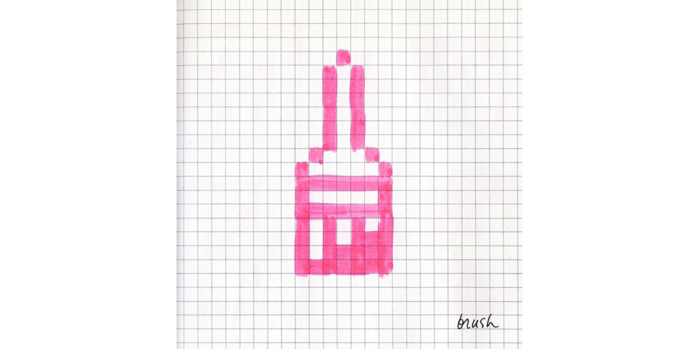 Paintbrush, designed in 1982 is similar to the brush icon designed for Bill Atkinson’s Macintosh MacPaint program. Image courtesy of Susan Kare Paintbrush, designed in 1982 is similar to the brush icon designed for Bill Atkinson’s Macintosh MacPaint program. Image courtesy of Susan Kare