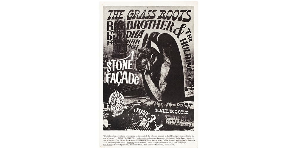 A Stone Façade, 1966, offset lithography, © Victor Moscoso A Stone Façade, 1966, offset lithography, © Victor Moscoso