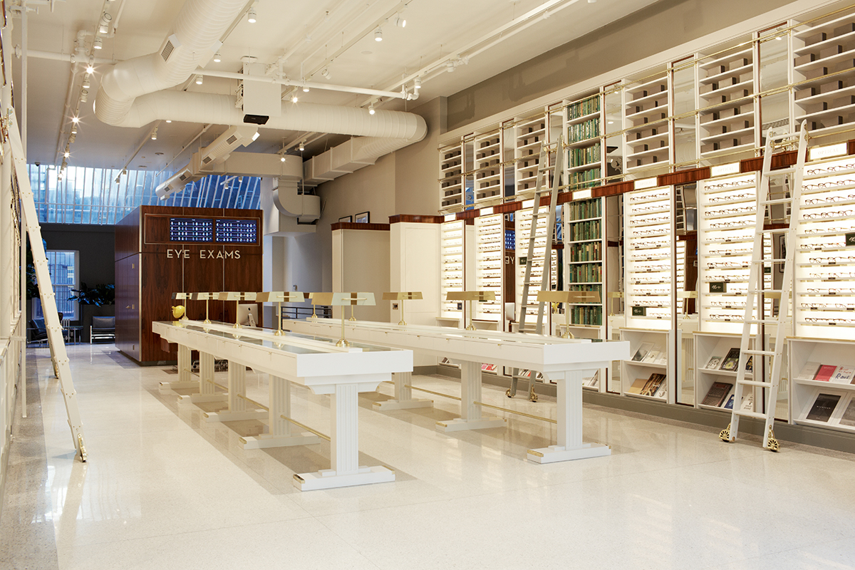Warby Parker's Green Street store in New York. © Warby Parker Interior of Warby Parker's Greene St. store in New York © Warby Parker